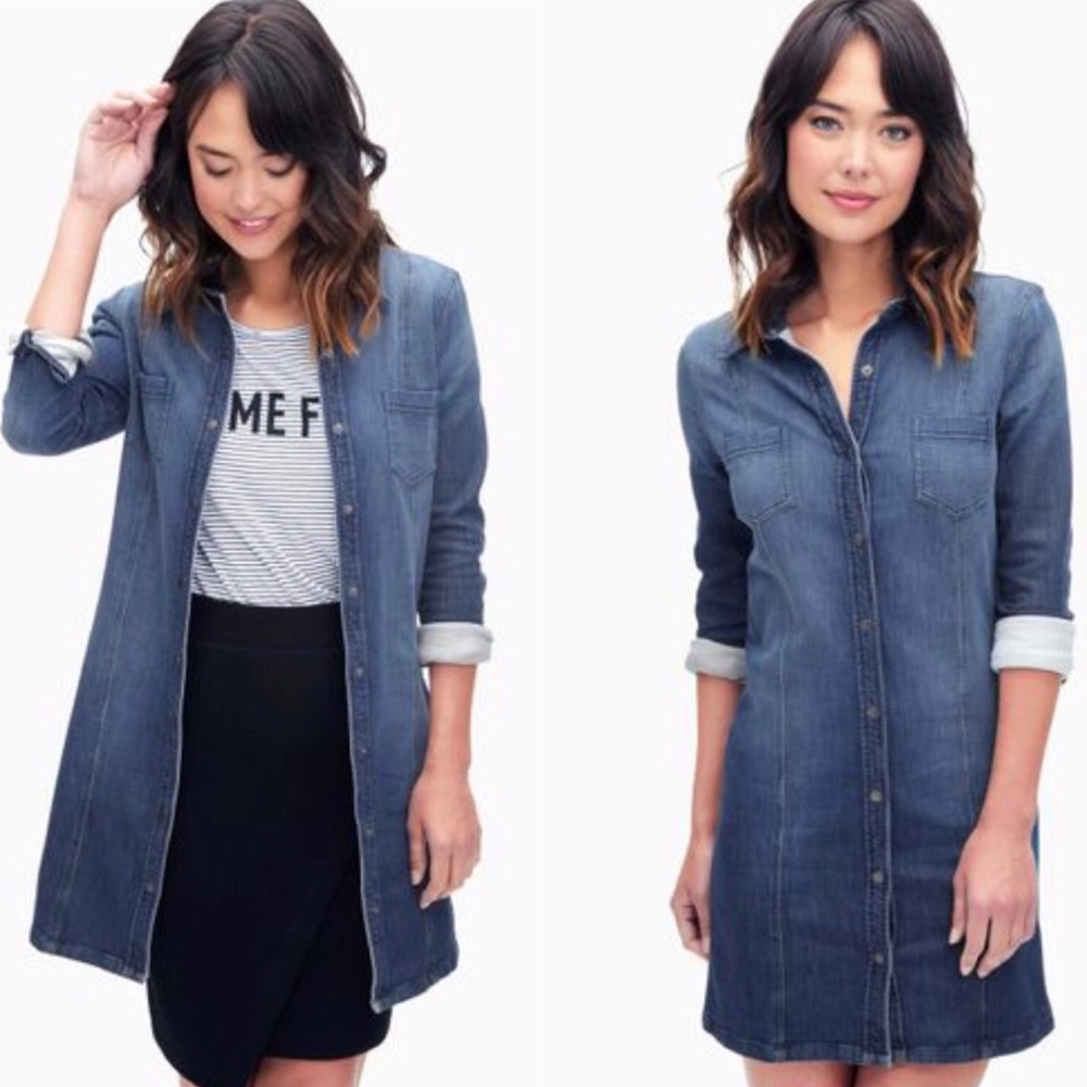 Splendid Cesaire Blue Indigo Shirt Dress